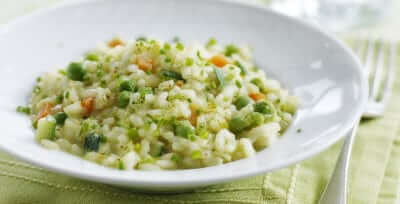 Le risotto de brie aux petits légumes