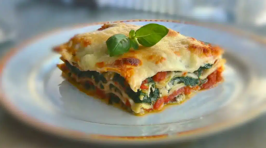 Recette traditionnelle des lasagnes aux épinards