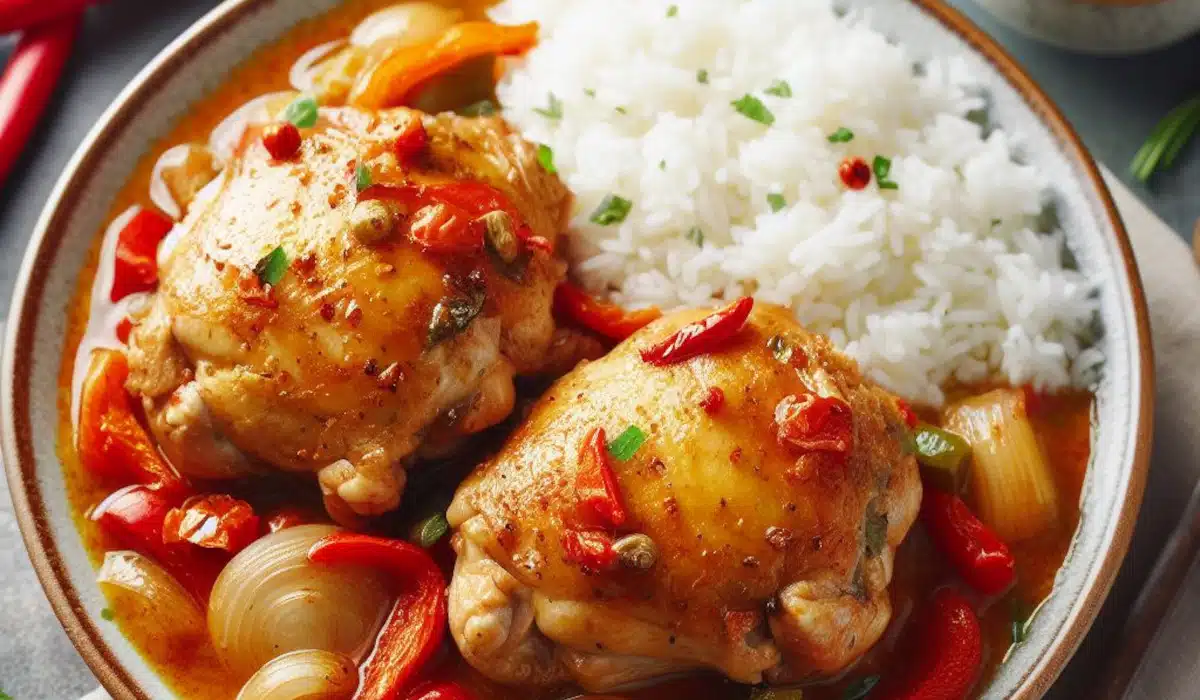 Recette traditionnelle du poulet basquaise