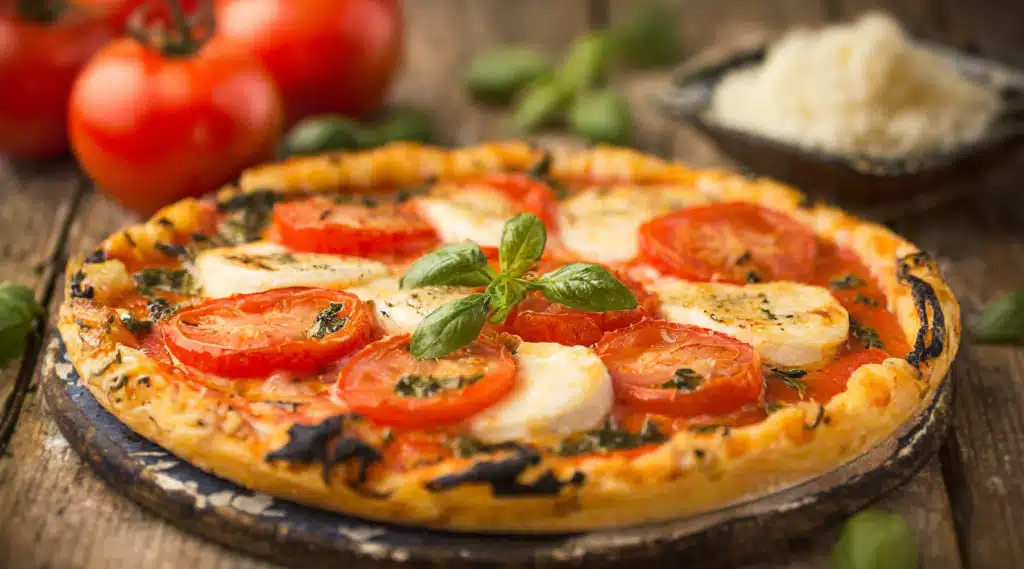 Recette de la tarte à la tomate et à la mozzarella