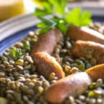 Recette des saucisses aux lentilles