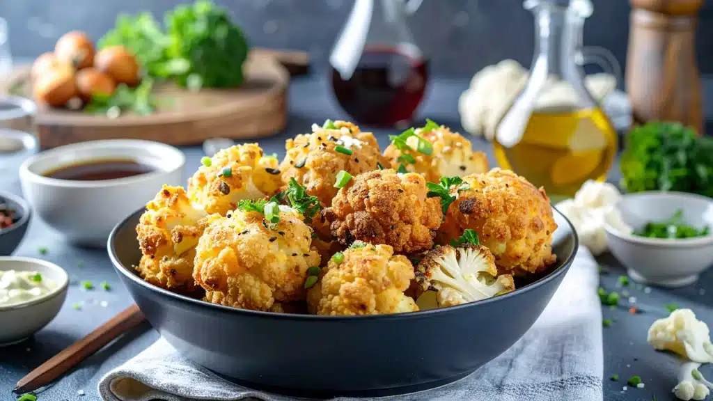 Recette japonaise de la tempura de chou-fleur