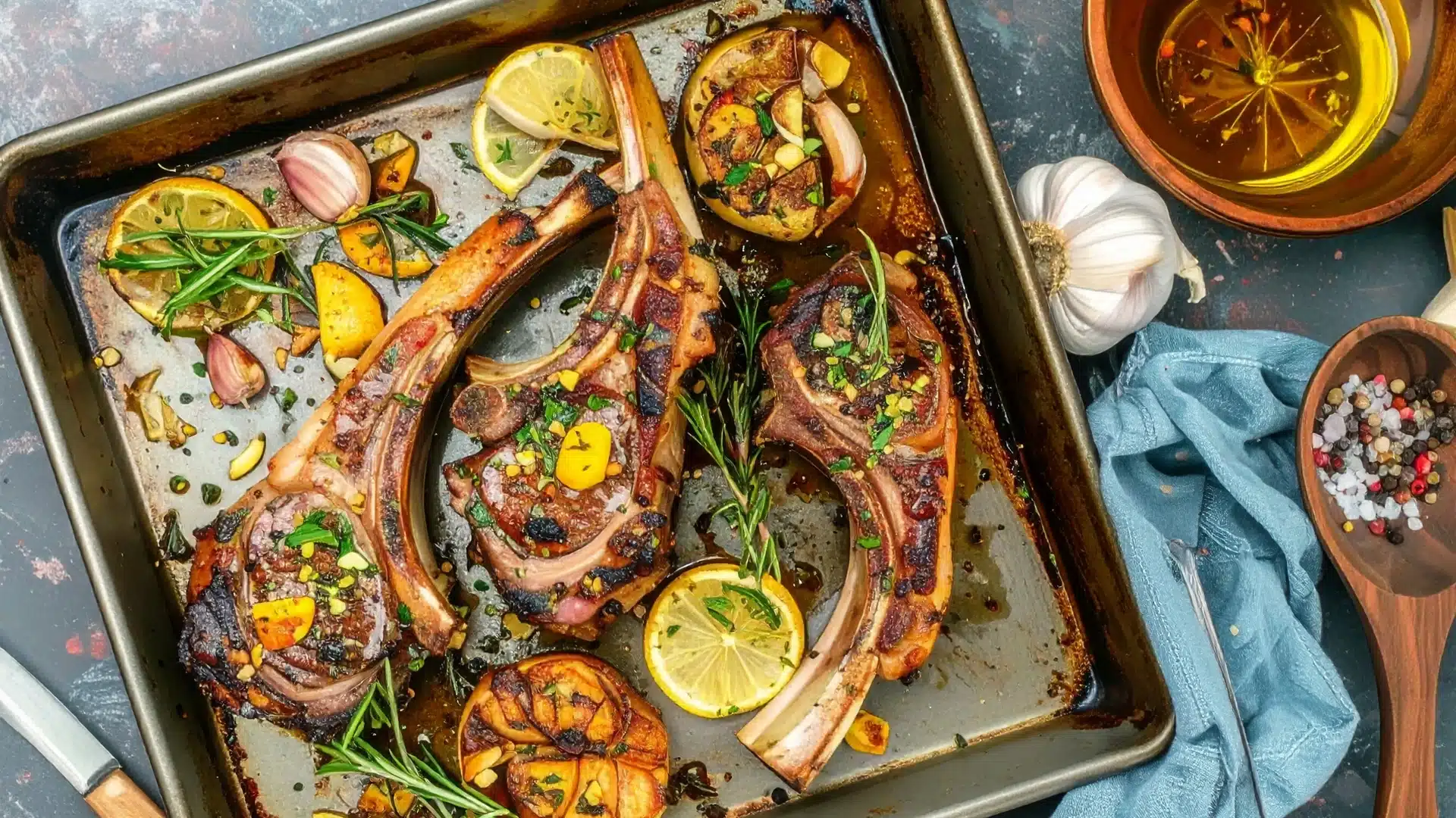 Recette traditionnelle des côtelettes d’agneau à l’ail