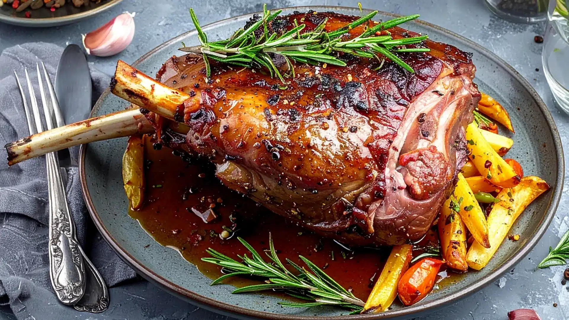 Recette traditionnelle du gigot d’agneau à l'ail